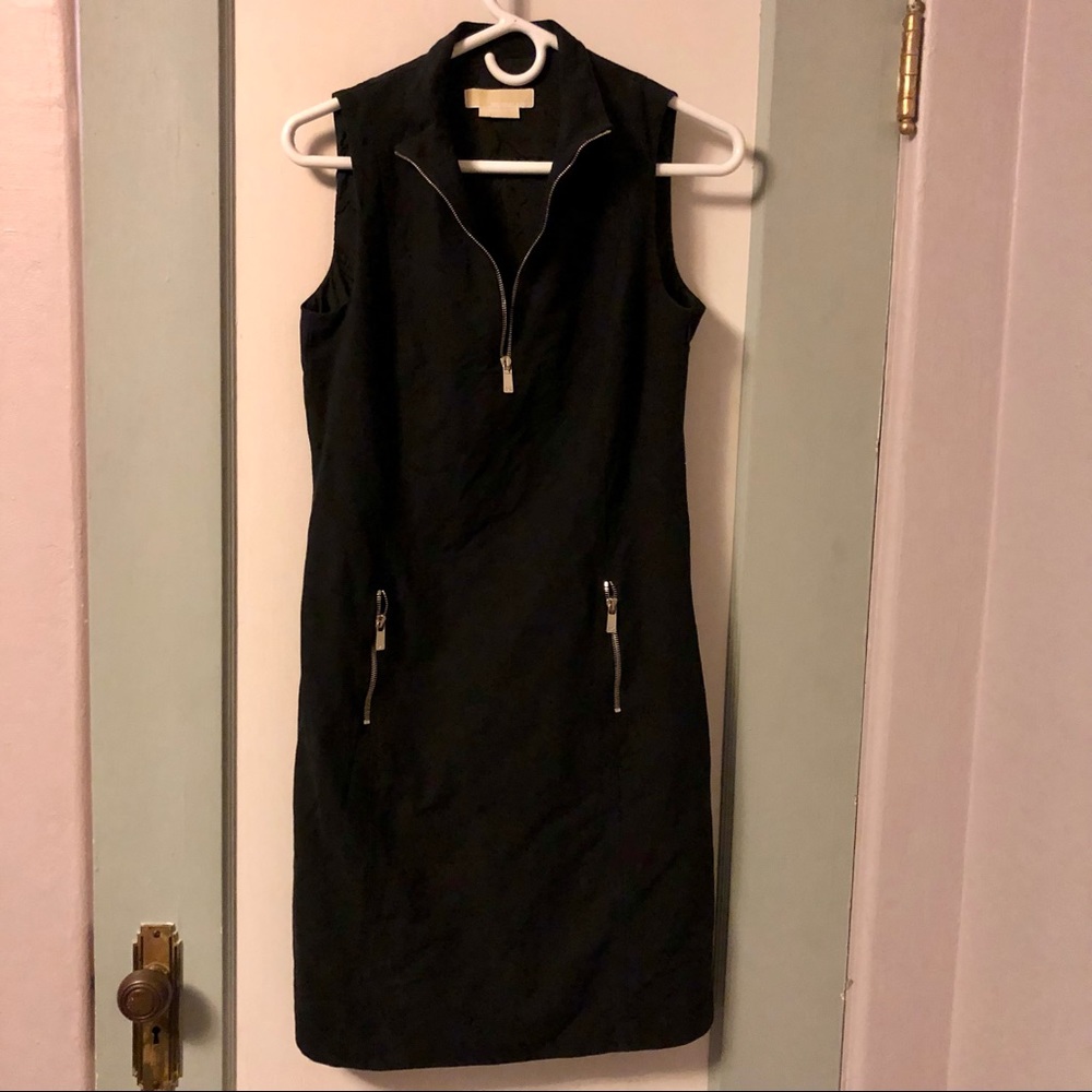 Michael Kors Sleeveless Black Dress